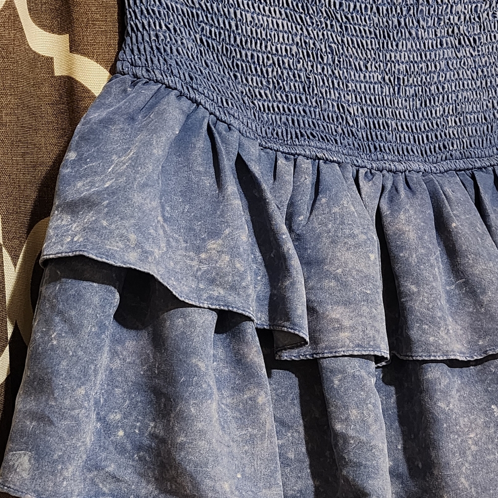 Entro Katey Blue Ruffled Women's Skort - Picture 3 of 8